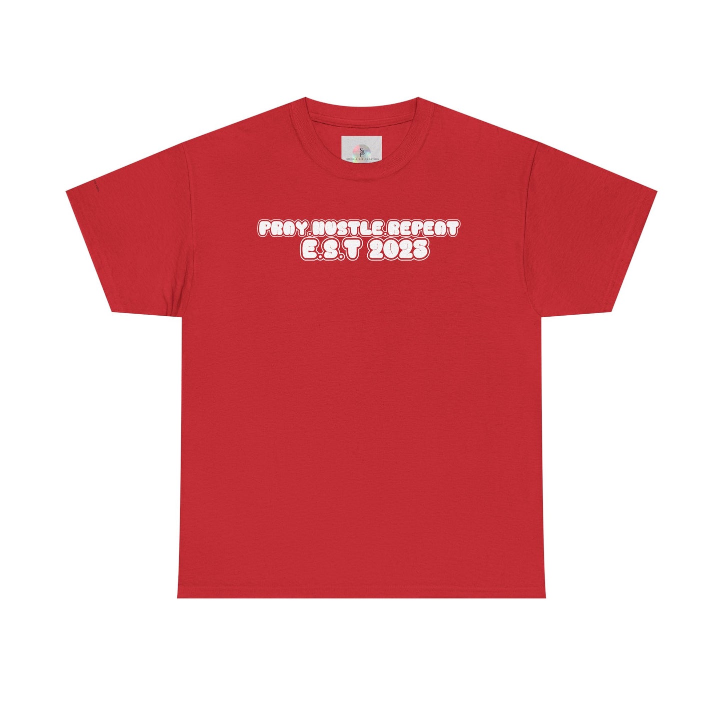 Pray Hustle Repeat Motivational Graphic Tee