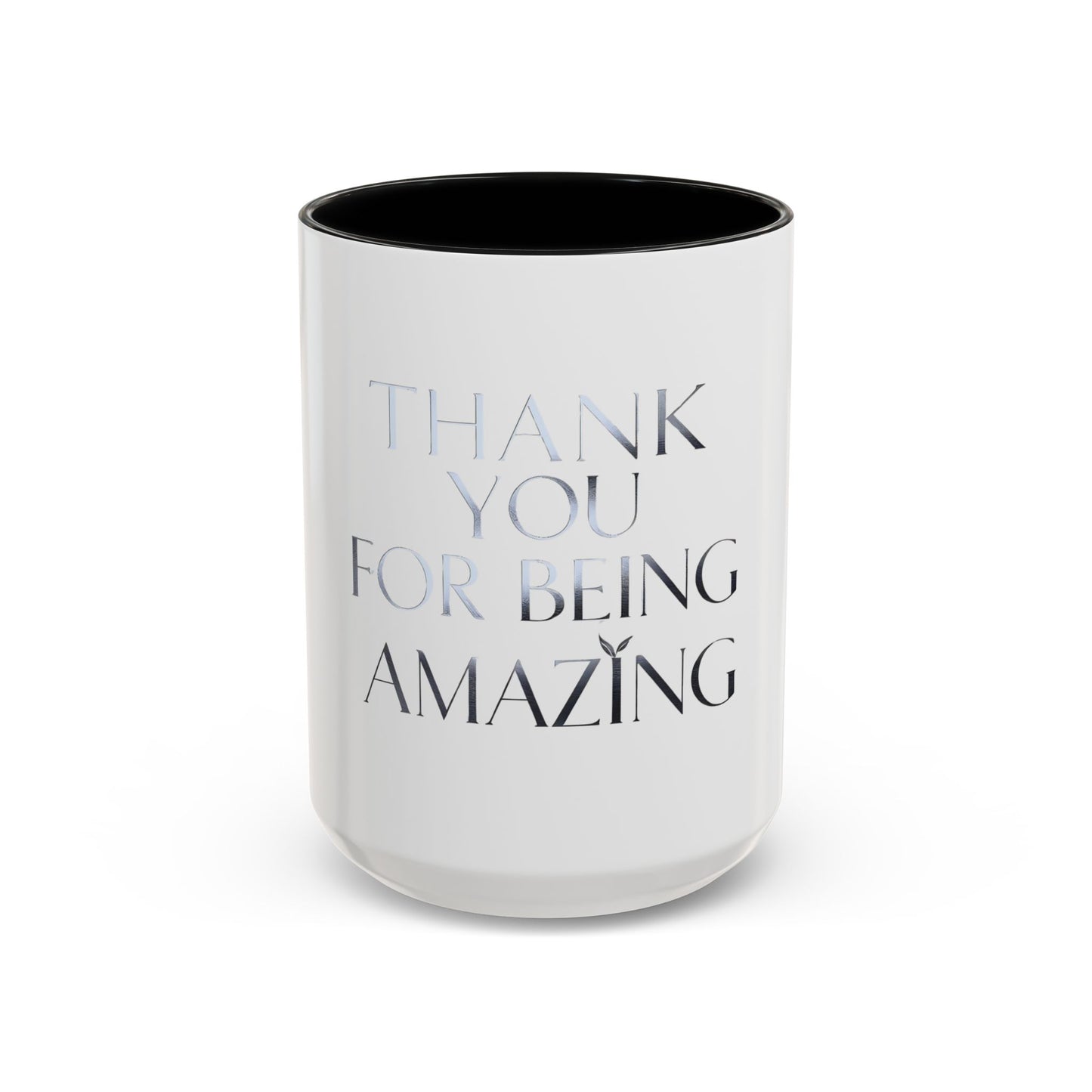 Thank You Coffee Mug - Stylish Accent Mug (11/15oz) for Appreciation Gifts