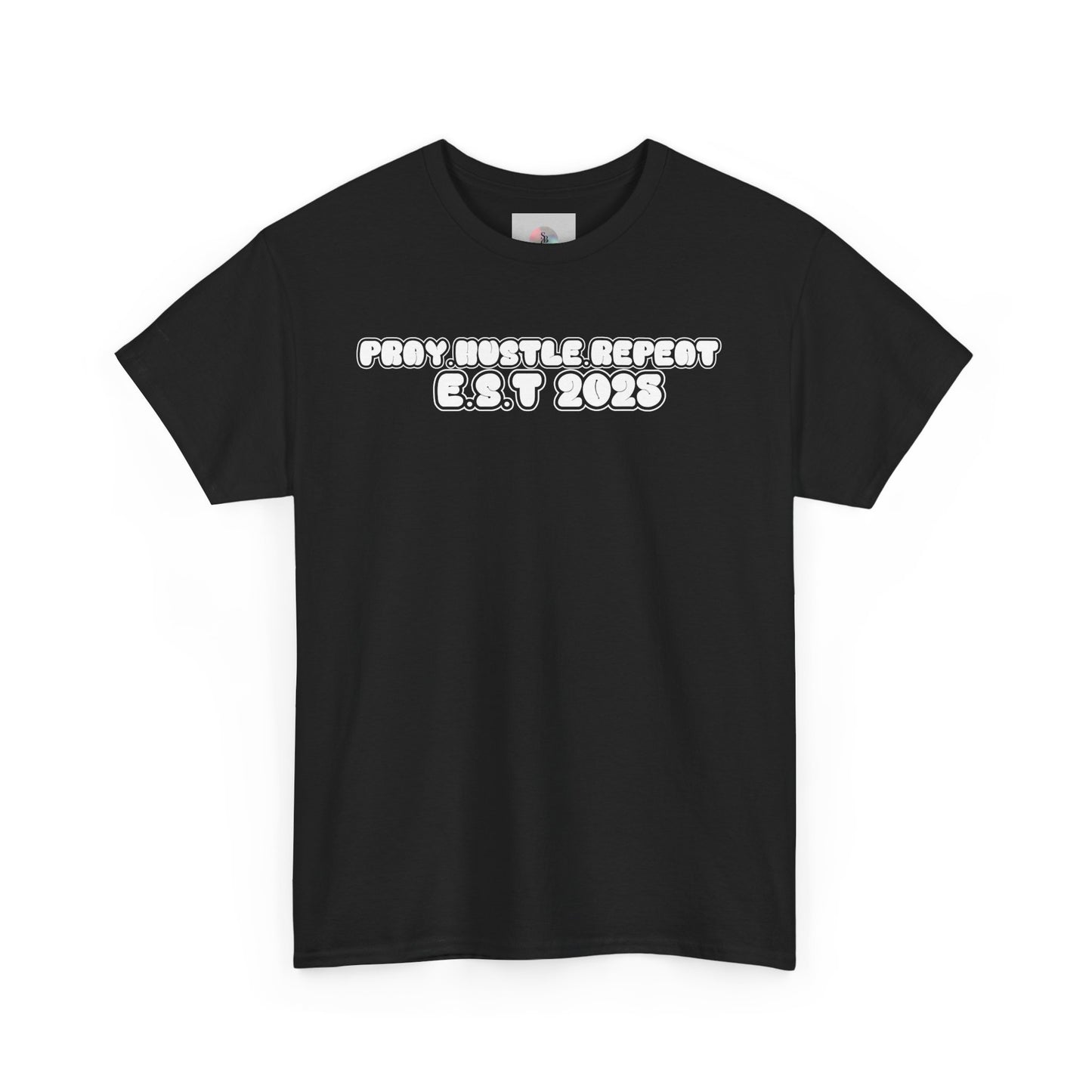 Pray Hustle Repeat Motivational Graphic Tee