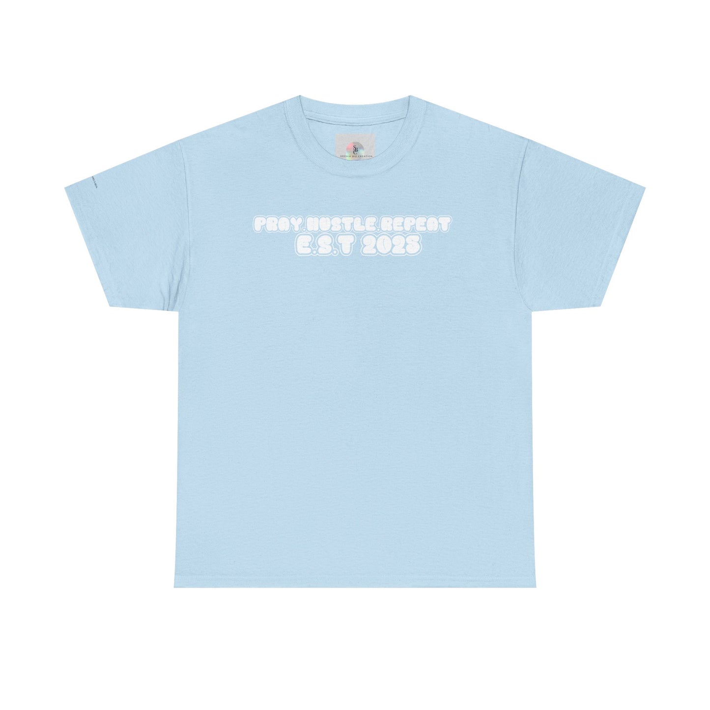 Pray Hustle Repeat Motivational Graphic Tee