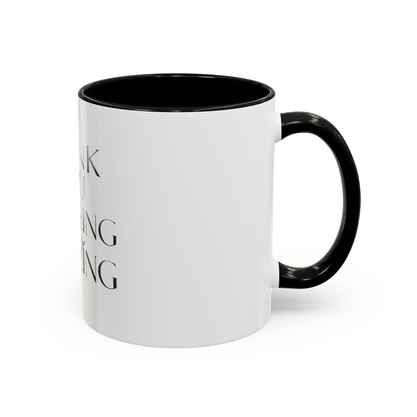 Thank You Coffee Mug - Stylish Accent Mug (11/15oz) for Appreciation Gifts