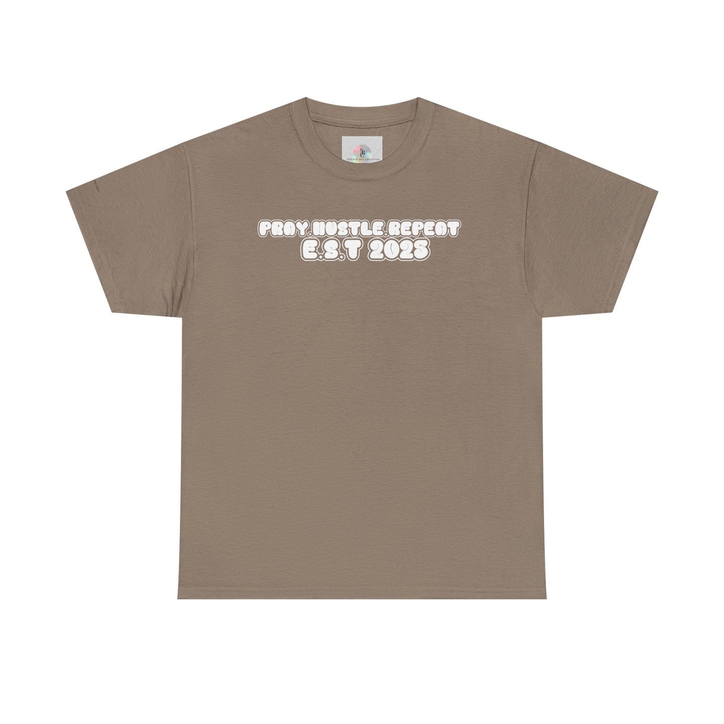 Pray Hustle Repeat Motivational Graphic Tee