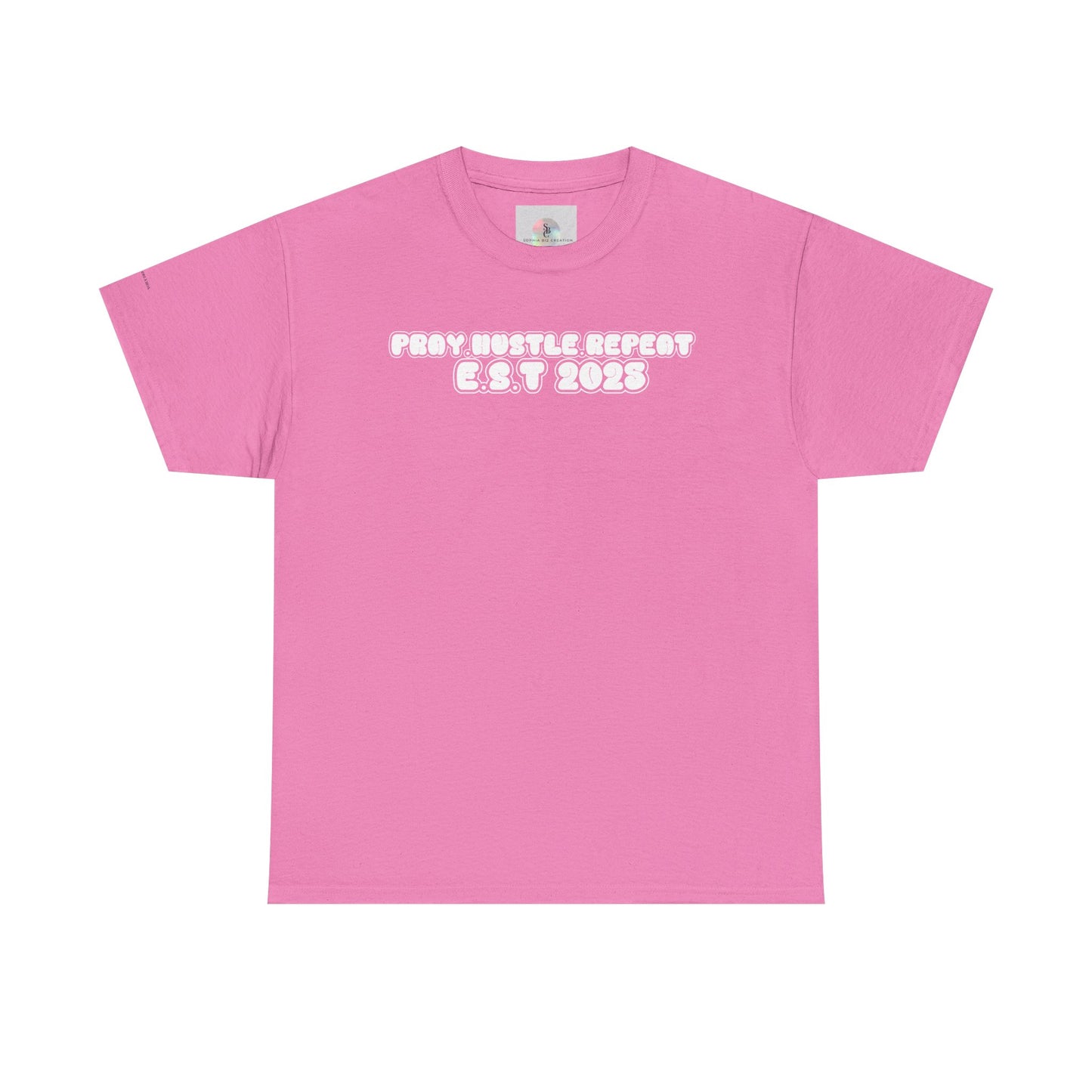 Pray Hustle Repeat Motivational Graphic Tee