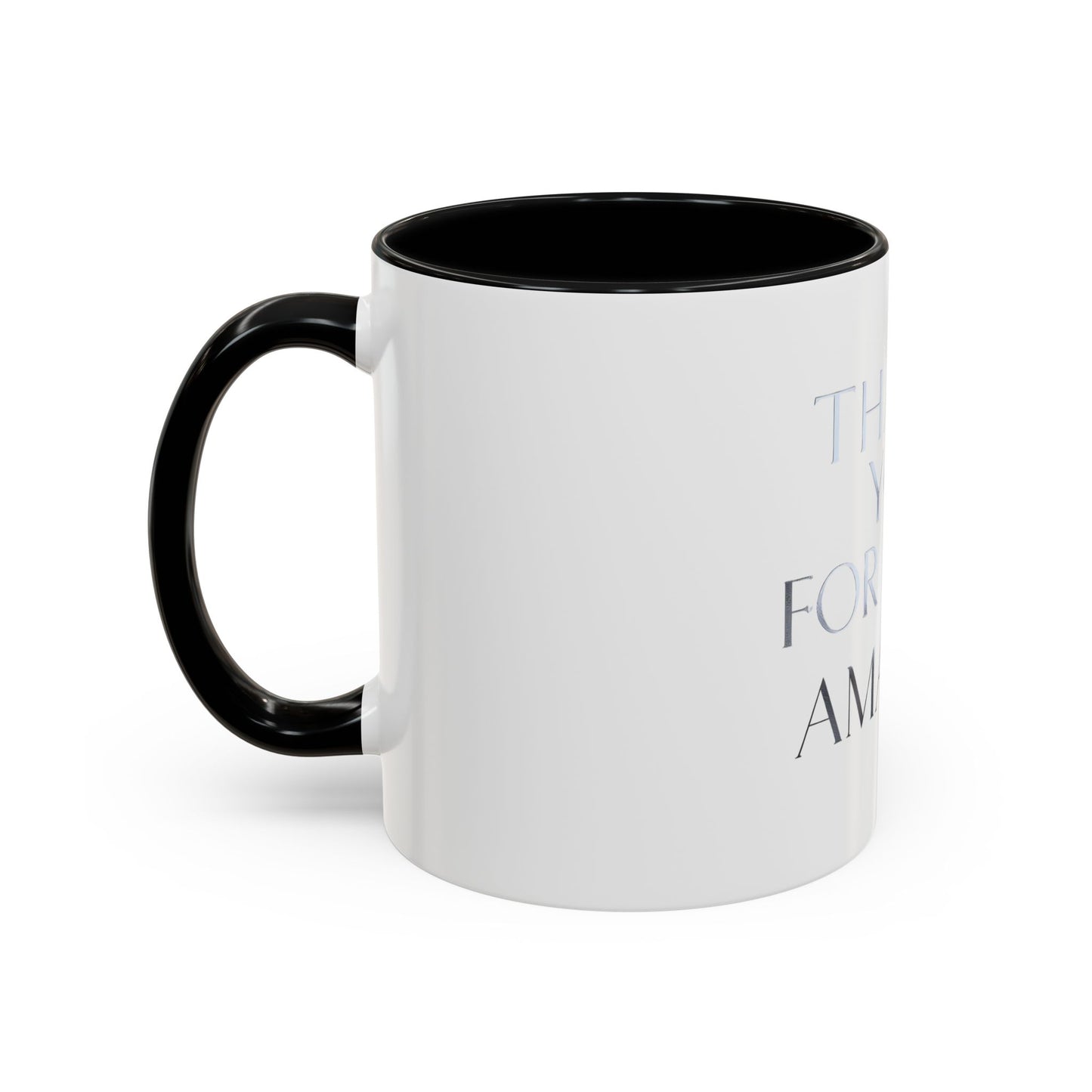 Thank You Coffee Mug - Stylish Accent Mug (11/15oz) for Appreciation Gifts