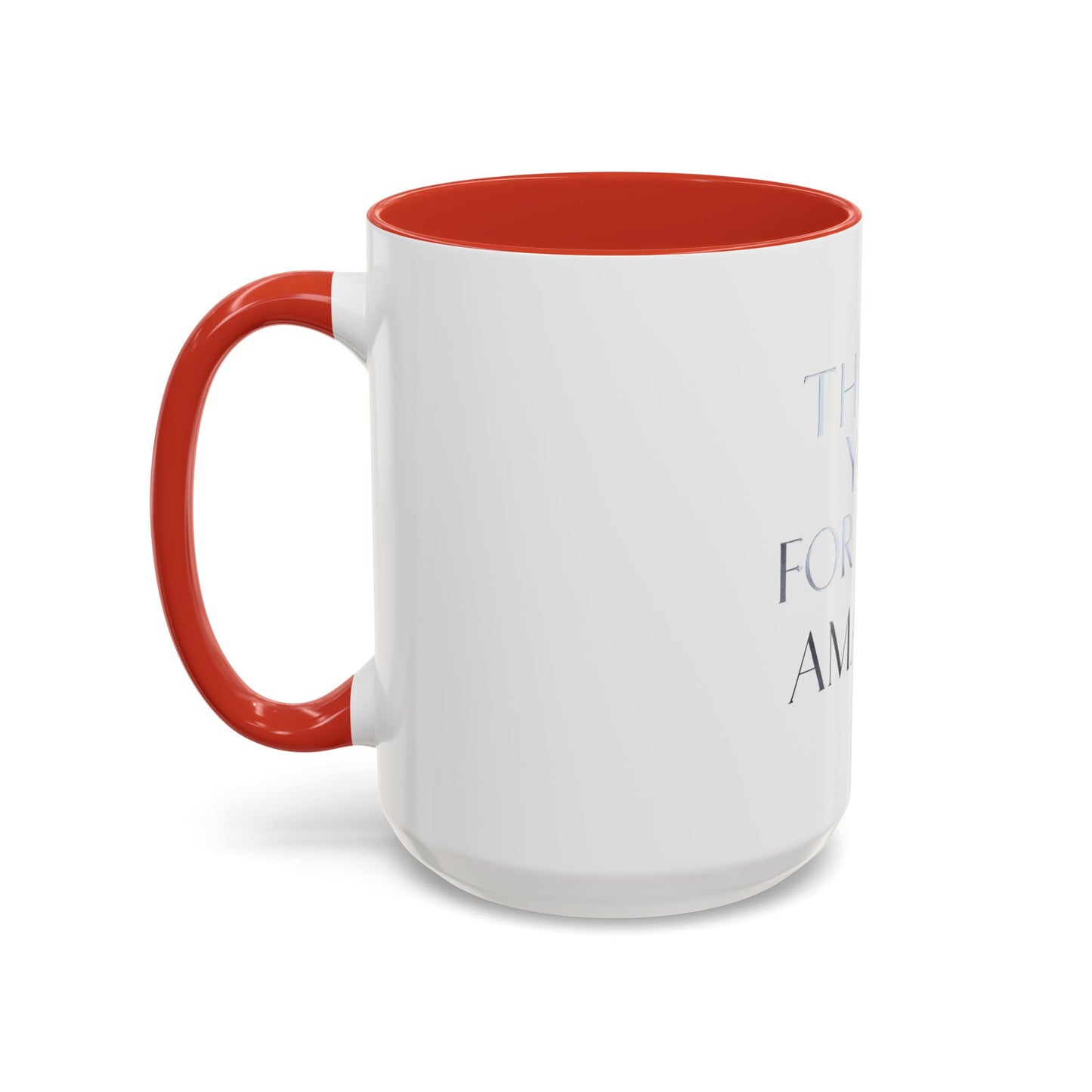 Thank You Coffee Mug - Stylish Accent Mug (11/15oz) for Appreciation Gifts