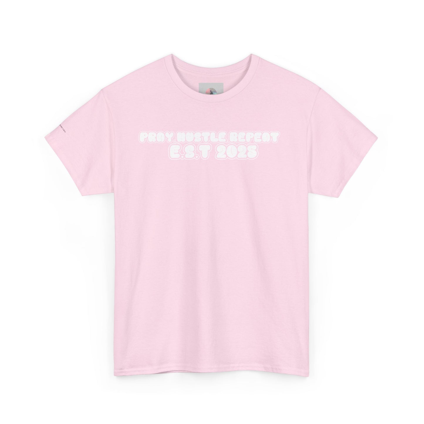 Pray Hustle Repeat Motivational Graphic Tee