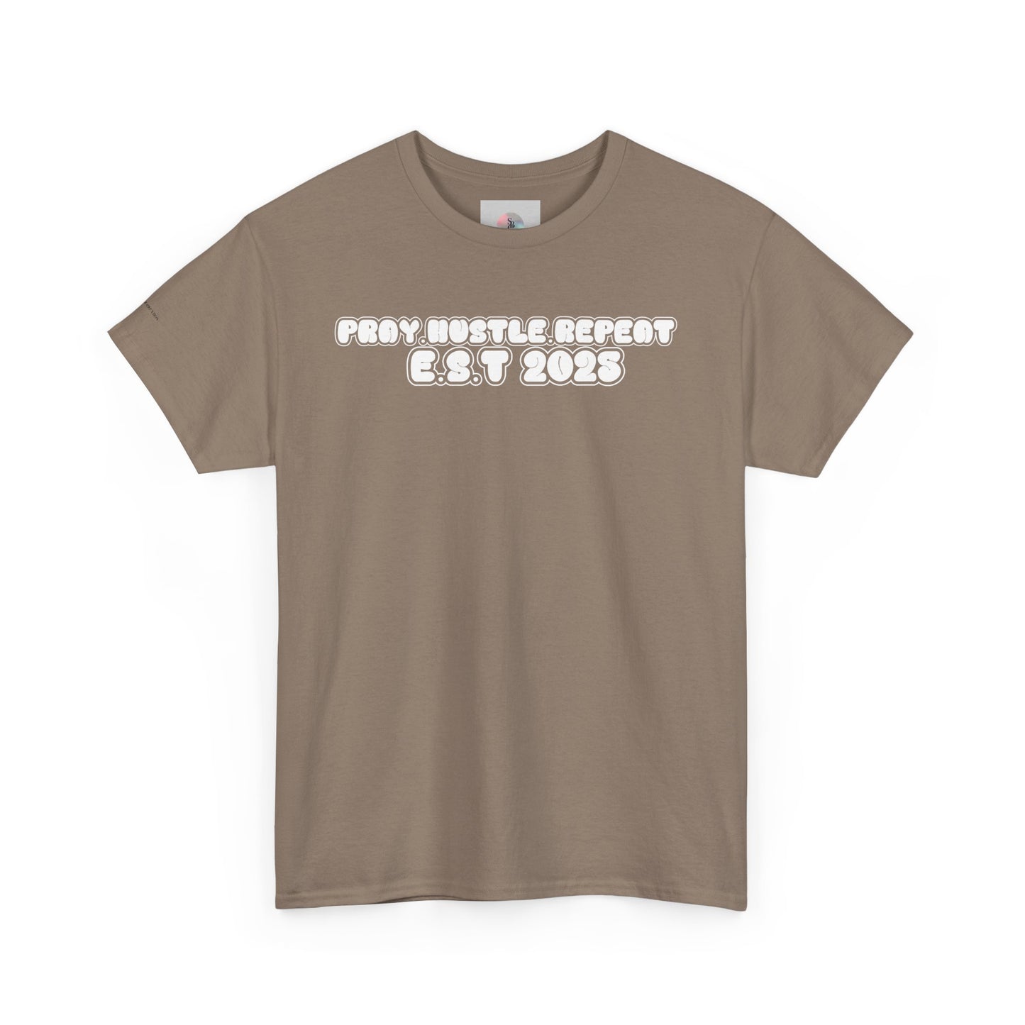Pray Hustle Repeat Motivational Graphic Tee