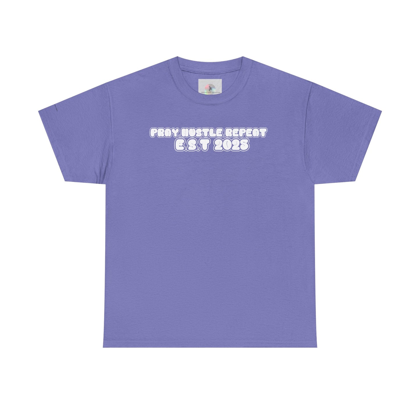 Pray Hustle Repeat Motivational Graphic Tee