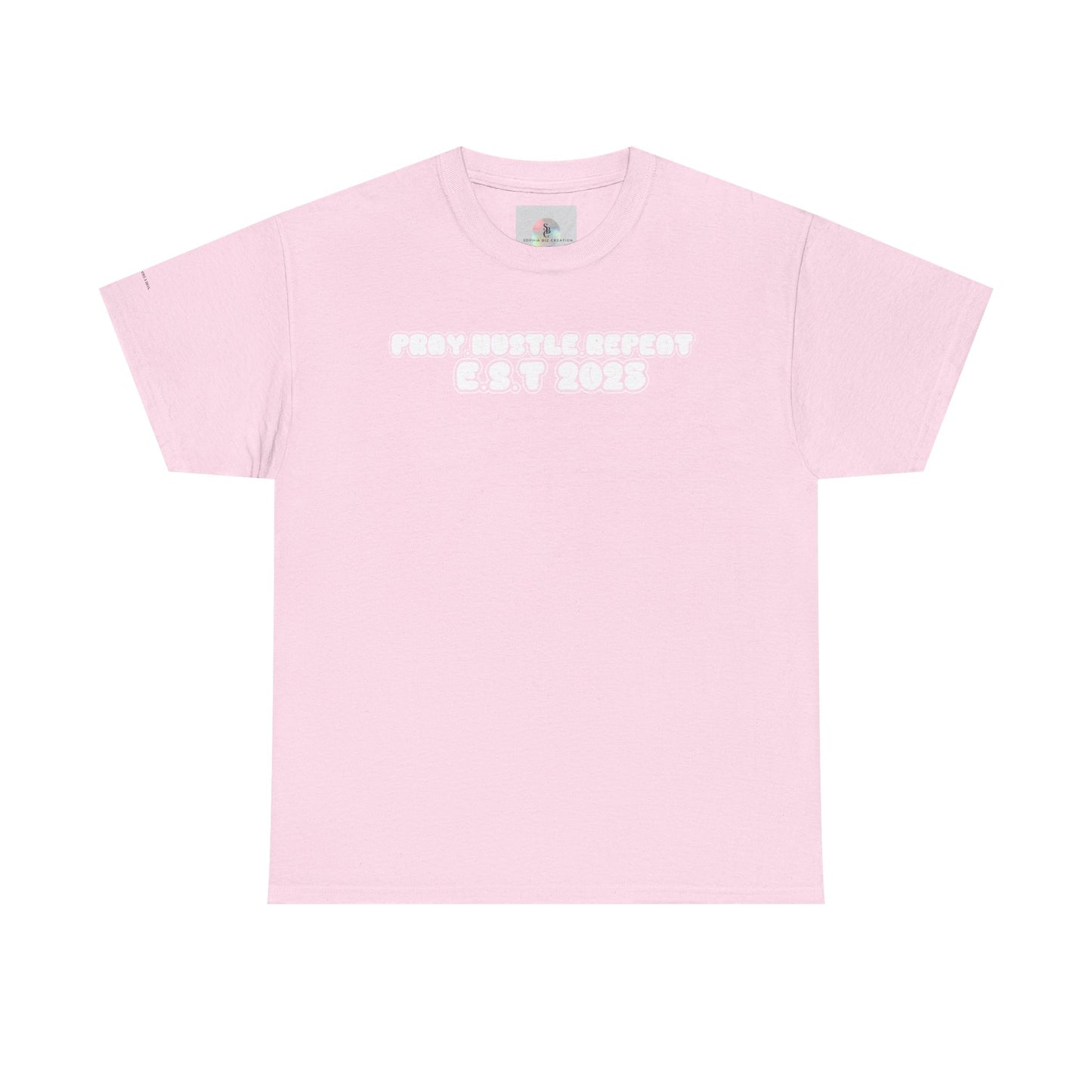 Pray Hustle Repeat Motivational Graphic Tee