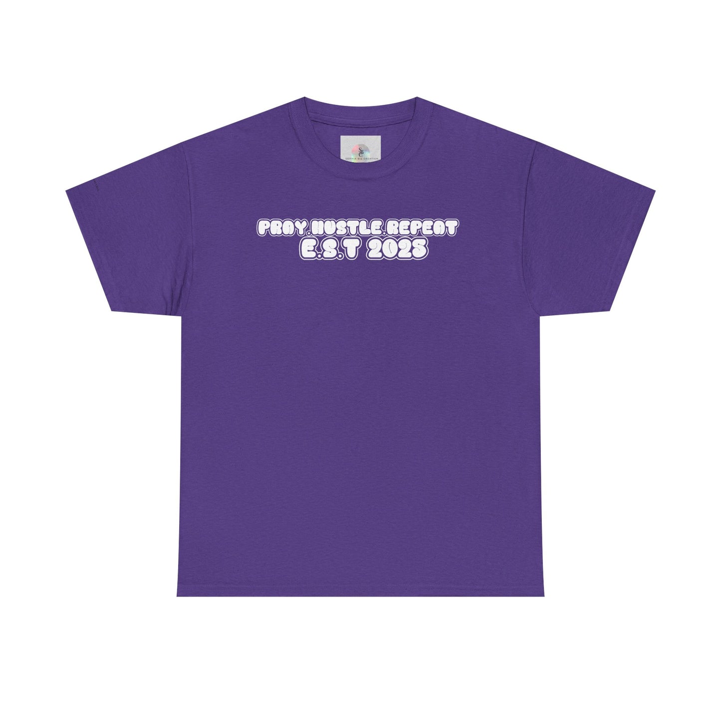 Pray Hustle Repeat Motivational Graphic Tee
