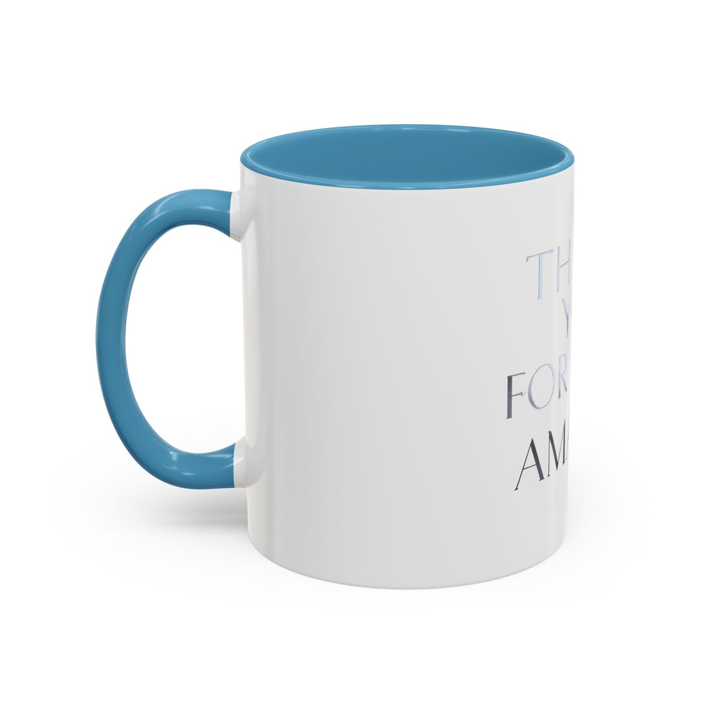 Thank You Coffee Mug - Stylish Accent Mug (11/15oz) for Appreciation Gifts