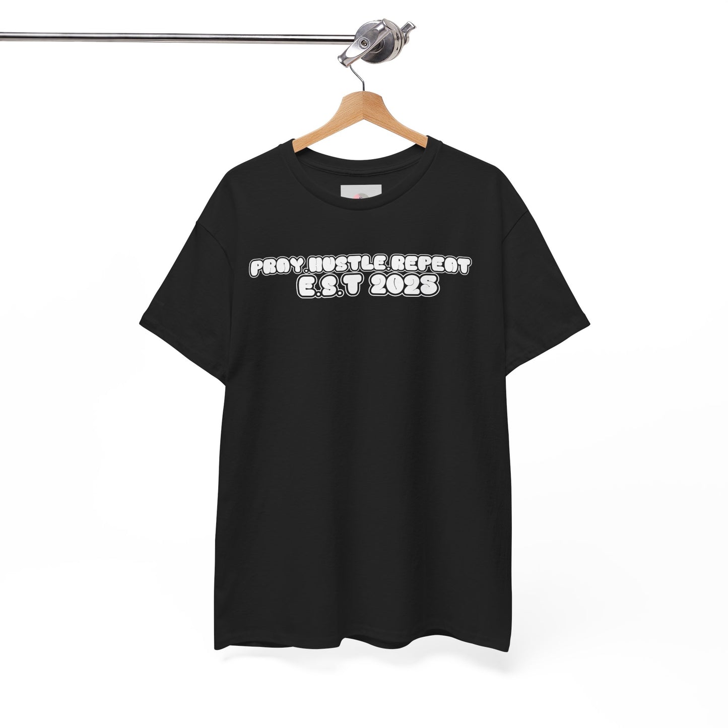 Pray Hustle Repeat Motivational Graphic Tee