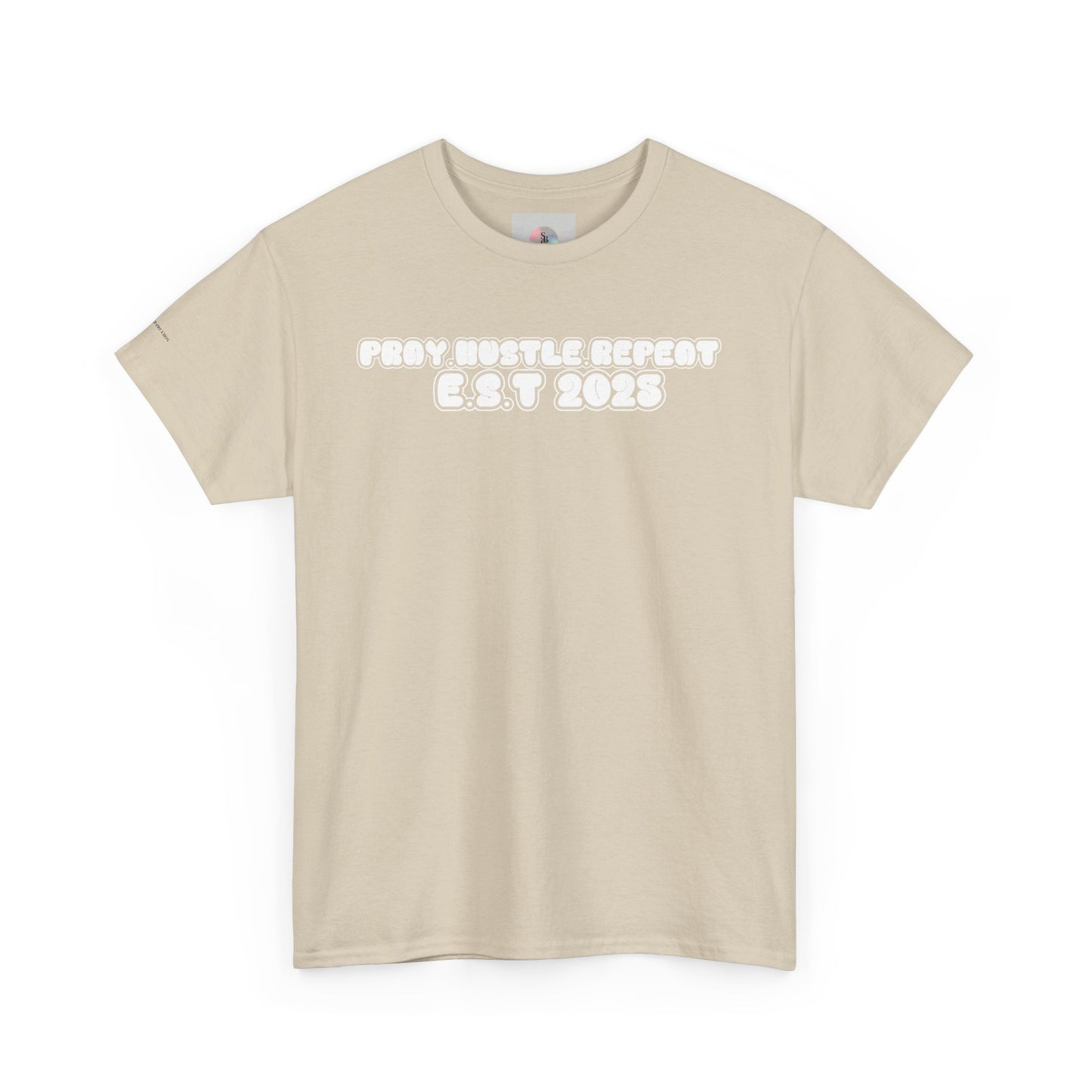 Pray Hustle Repeat Motivational Graphic Tee