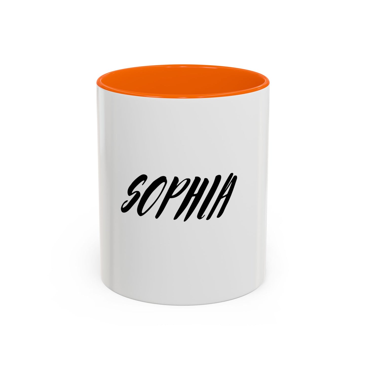 Personalized Accent Coffee Mug - Custom Name Mug for Coffee Lovers