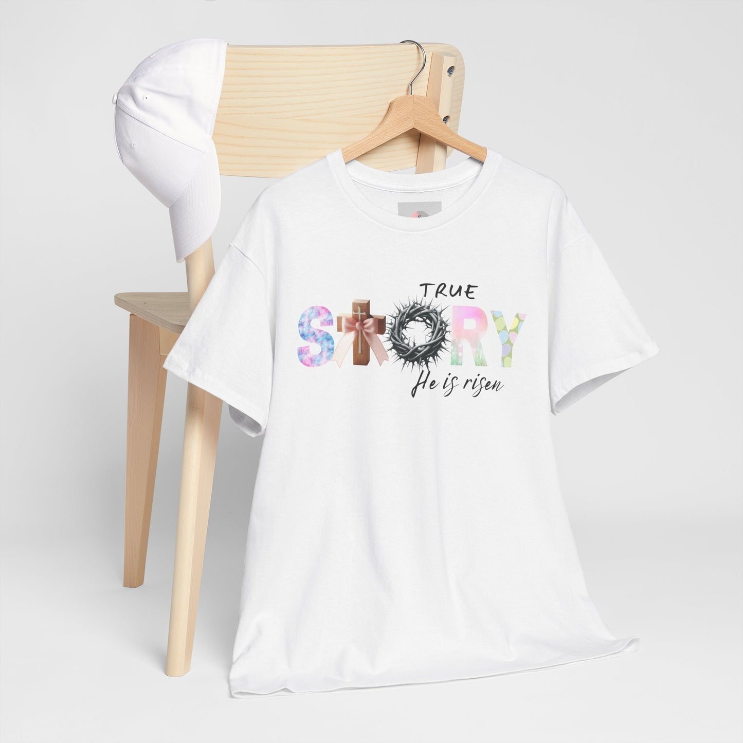 True Story He is Risen Cotton Tee
