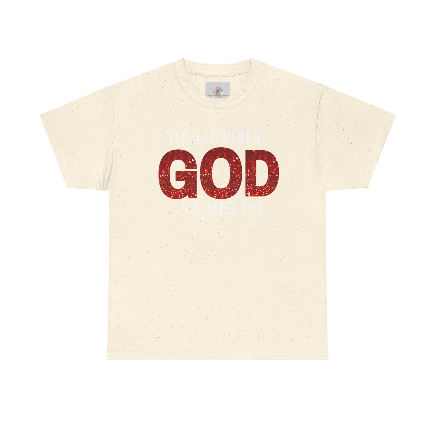 No Worries God Got Me  Red Inspirational Faith Shirt