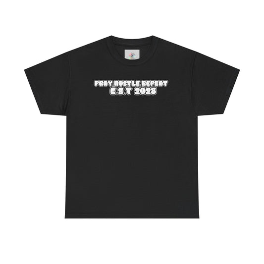 Pray Hustle Repeat Motivational Graphic Tee