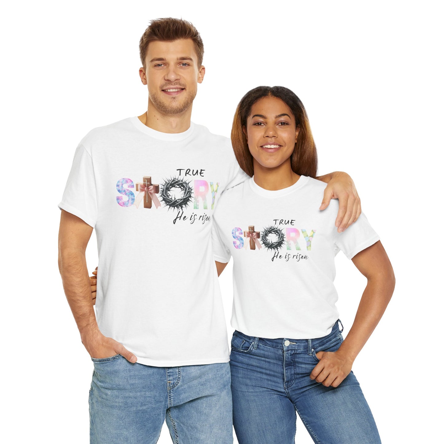 True Story He is Risen Cotton Tee