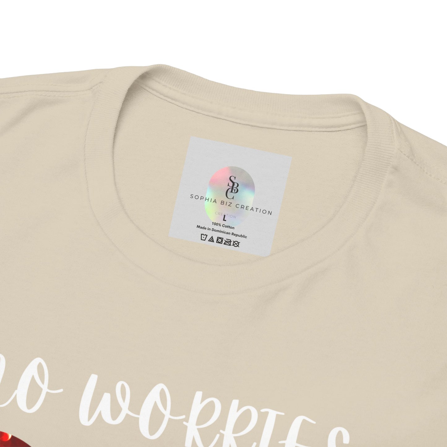 No Worries God Got Me  Red Inspirational Faith Shirt
