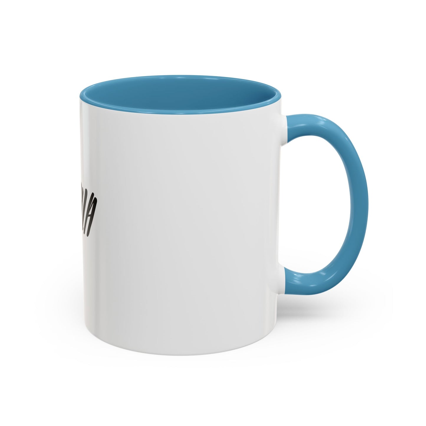 Personalized Accent Coffee Mug - Custom Name Mug for Coffee Lovers