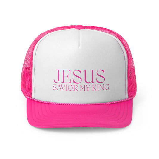Jesus Savior My King, Religious Hat, Summer Fashion Accessory