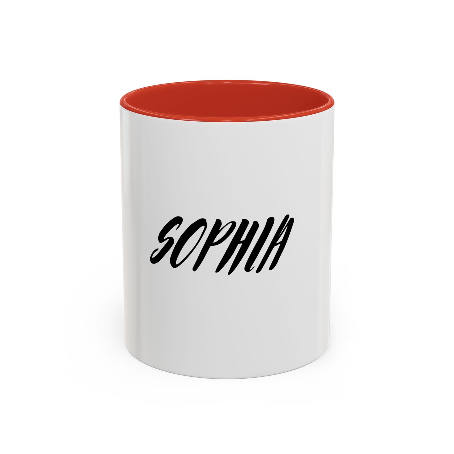 Personalized Accent Coffee Mug - Custom Name Mug for Coffee Lovers