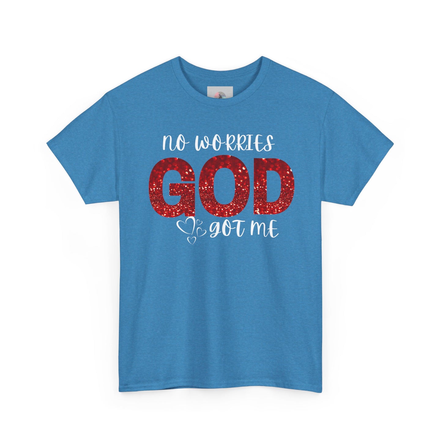 No Worries God Got Me  Red Inspirational Faith Shirt