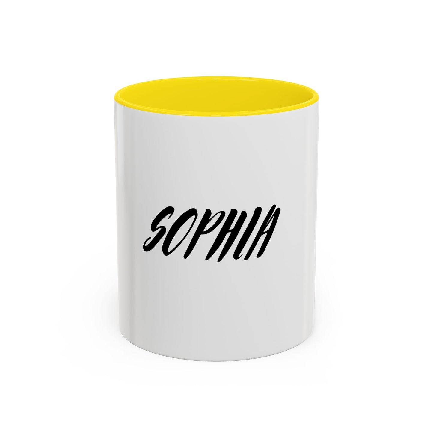 Personalized Accent Coffee Mug - Custom Name Mug for Coffee Lovers