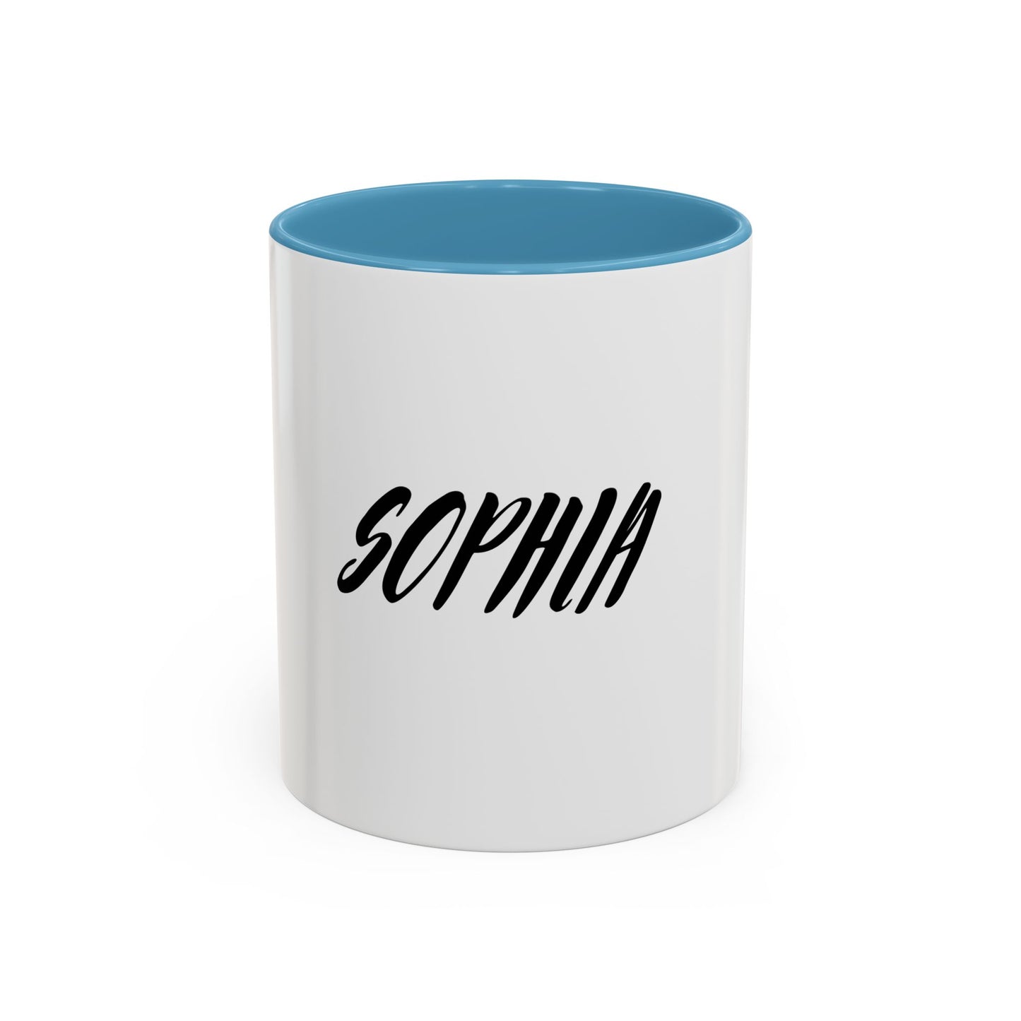 Personalized Accent Coffee Mug - Custom Name Mug for Coffee Lovers