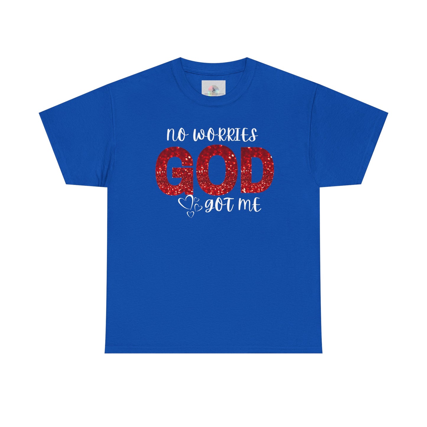 No Worries God Got Me  Red Inspirational Faith Shirt