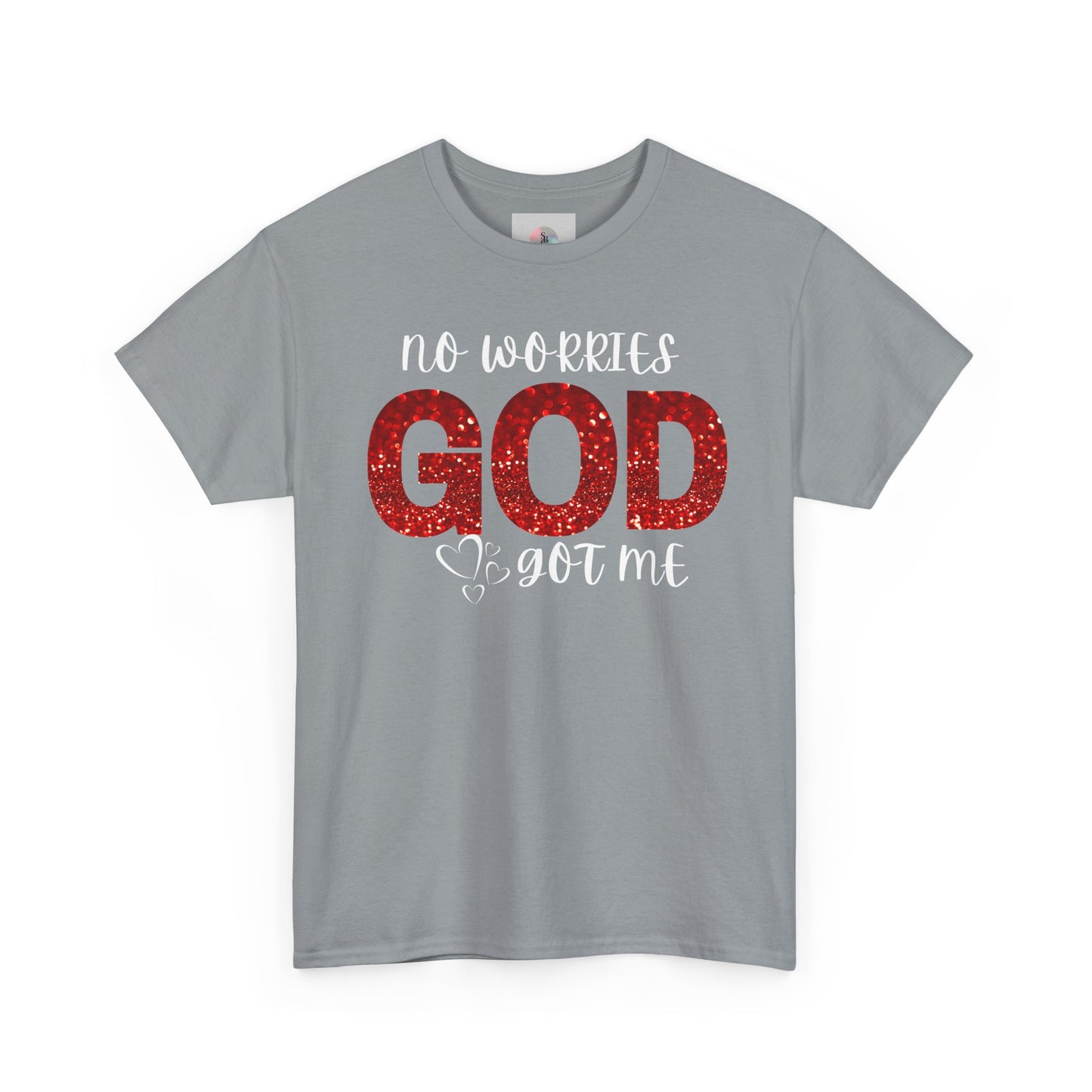 No Worries God Got Me  Red Inspirational Faith Shirt