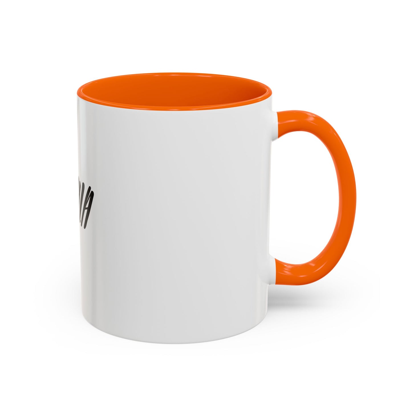 Personalized Accent Coffee Mug - Custom Name Mug for Coffee Lovers