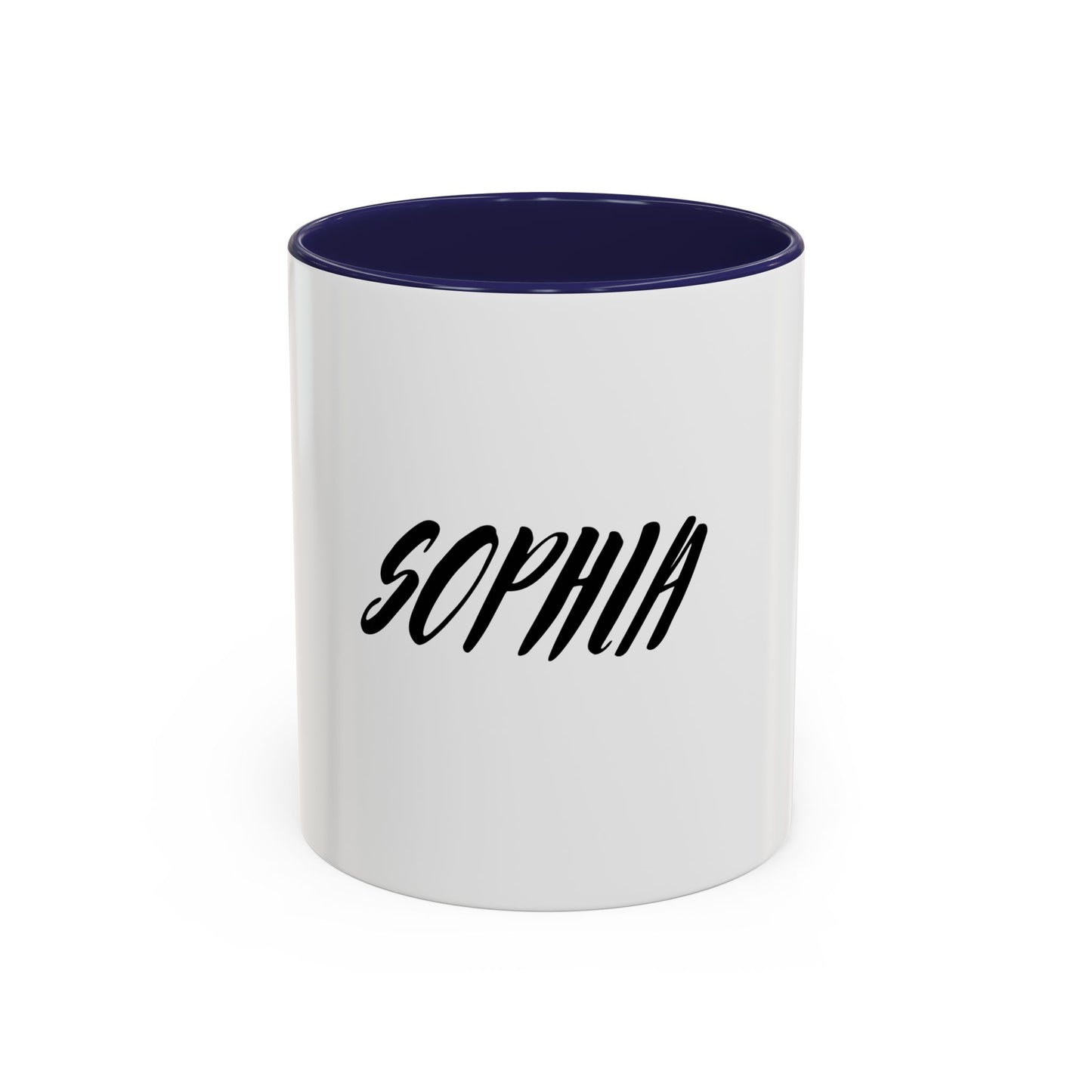 Personalized Accent Coffee Mug - Custom Name Mug for Coffee Lovers