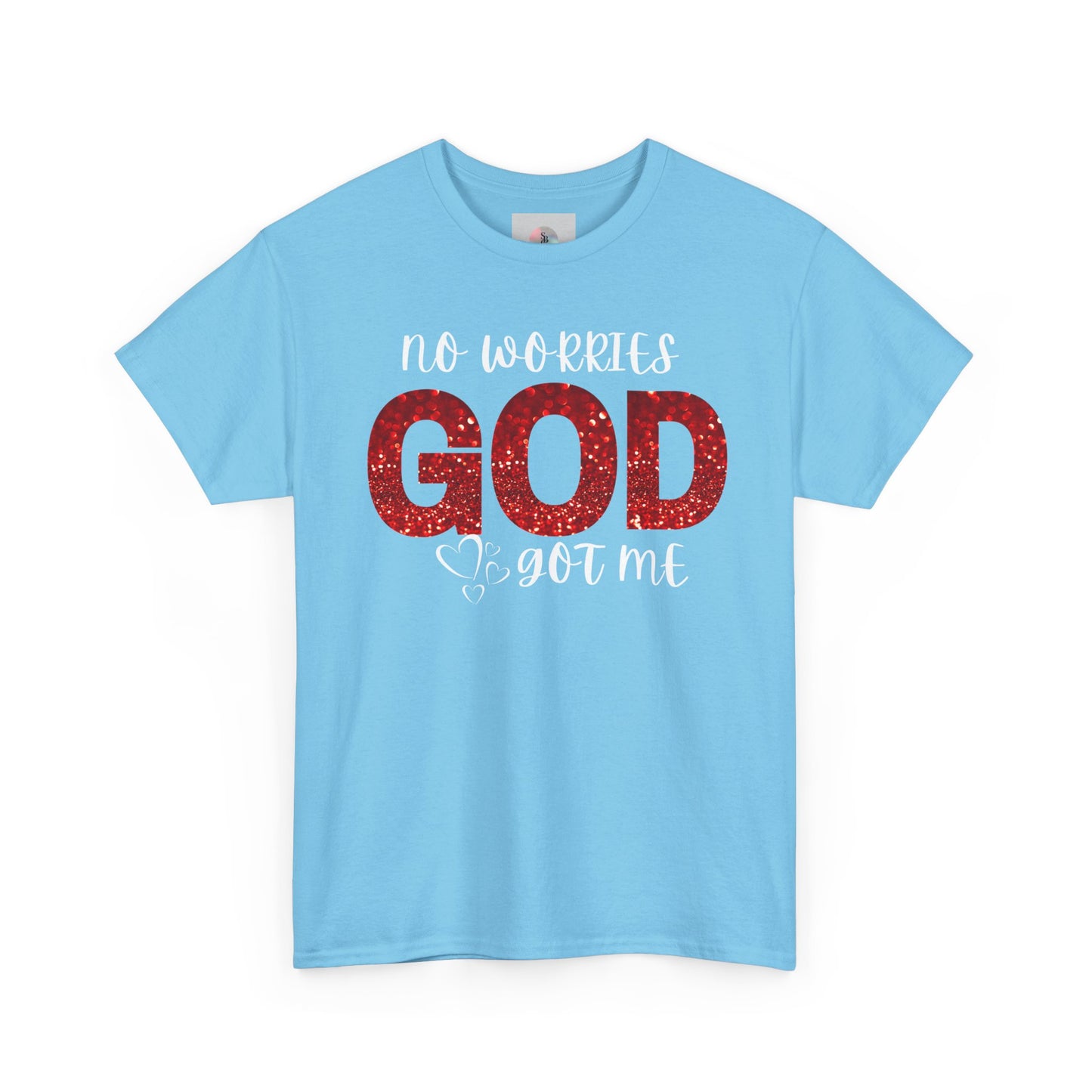 No Worries God Got Me  Red Inspirational Faith Shirt