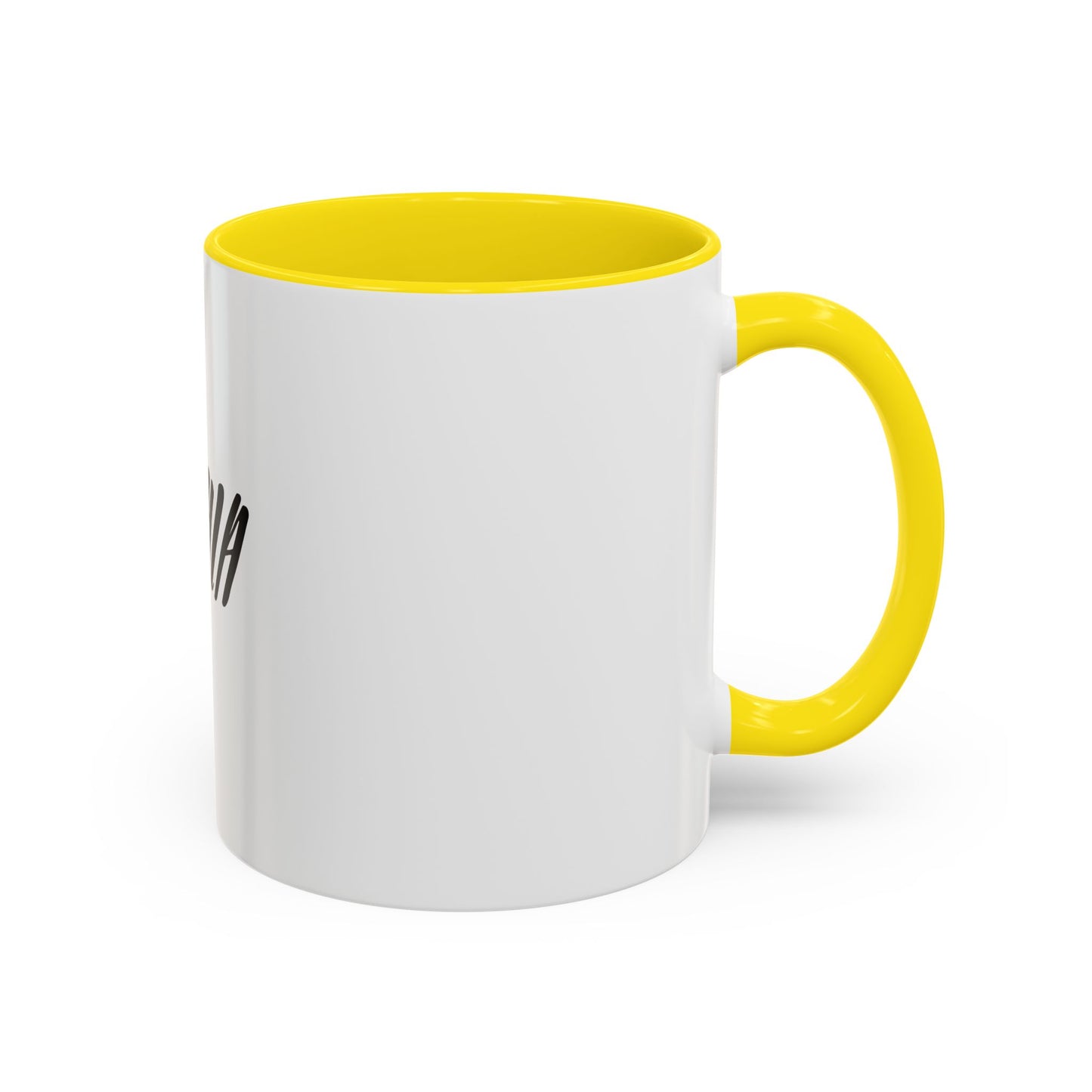 Personalized Accent Coffee Mug - Custom Name Mug for Coffee Lovers