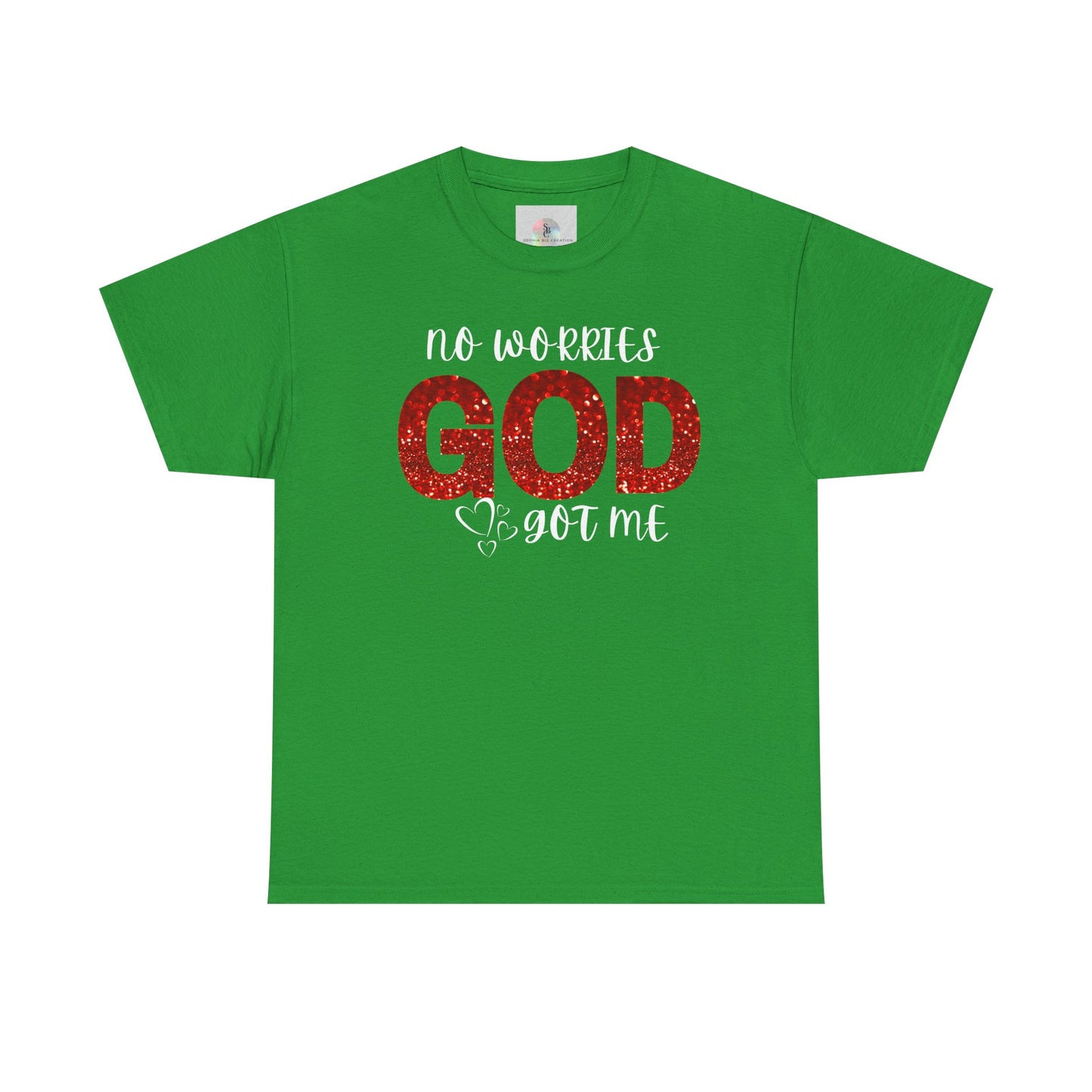 No Worries God Got Me  Red Inspirational Faith Shirt