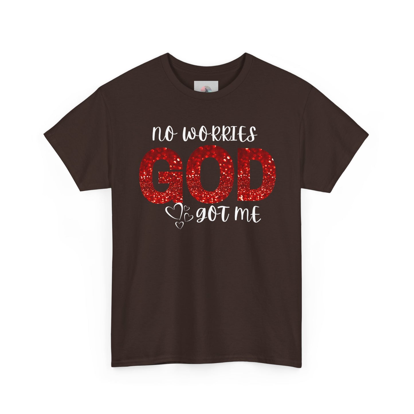No Worries God Got Me  Red Inspirational Faith Shirt