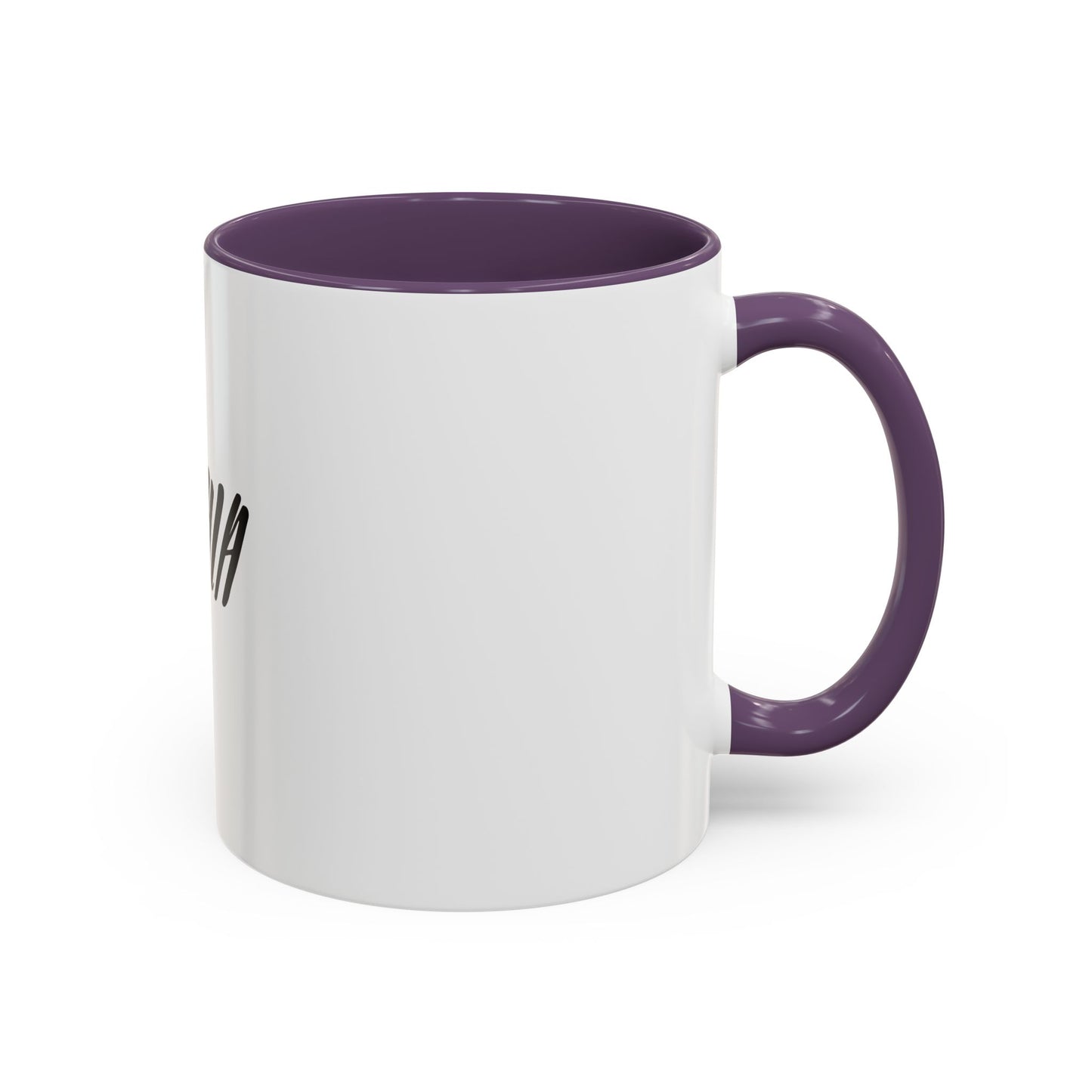 Personalized Accent Coffee Mug - Custom Name Mug for Coffee Lovers