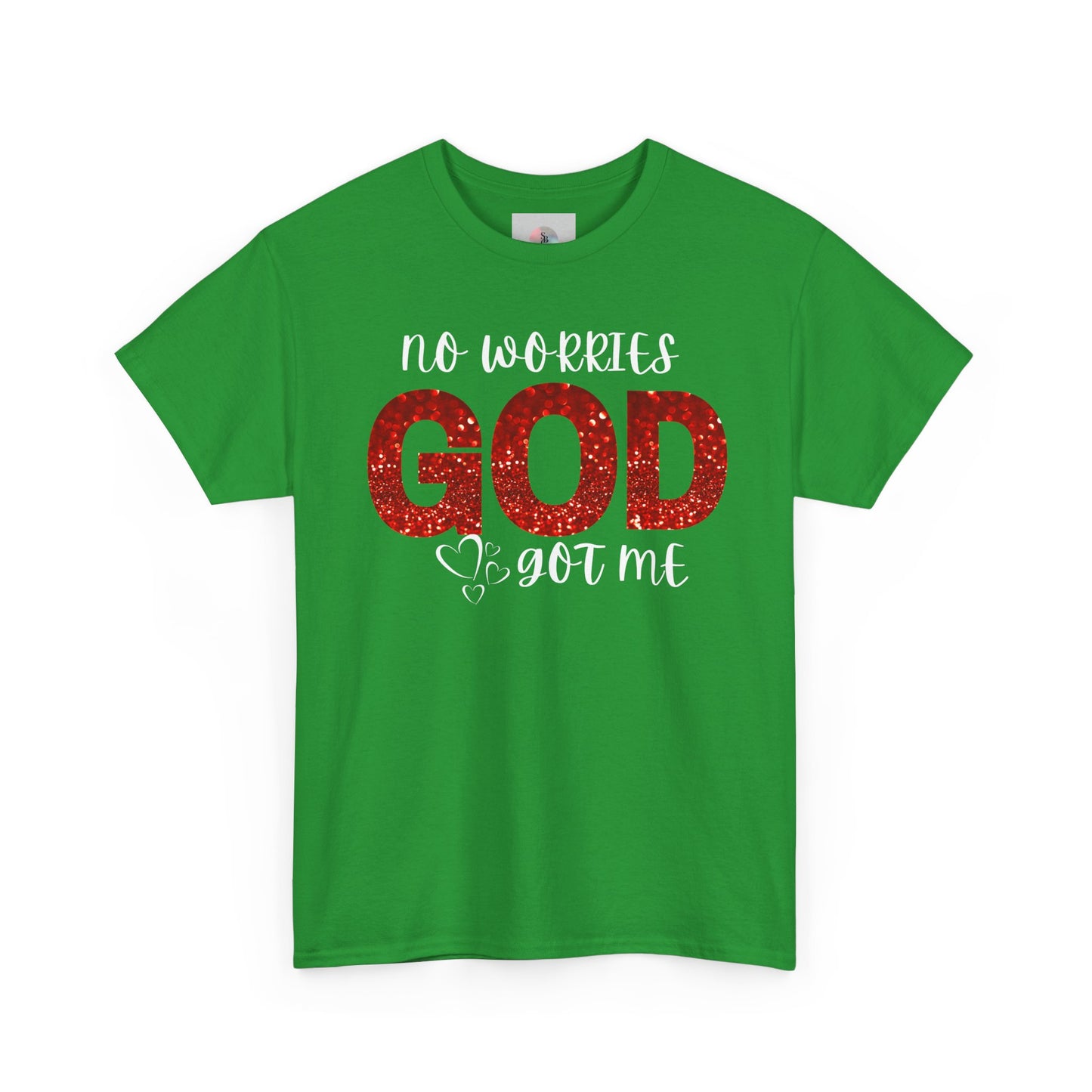 No Worries God Got Me  Red Inspirational Faith Shirt