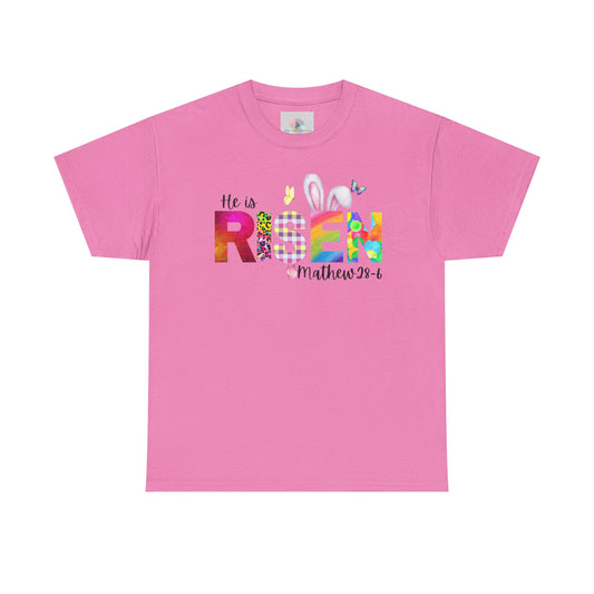 He is Risen Cotton Easter Celebration Shirt