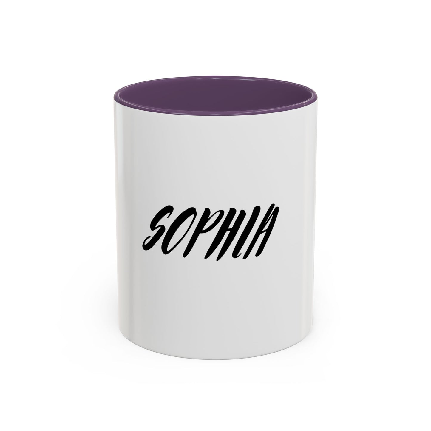 Personalized Accent Coffee Mug - Custom Name Mug for Coffee Lovers