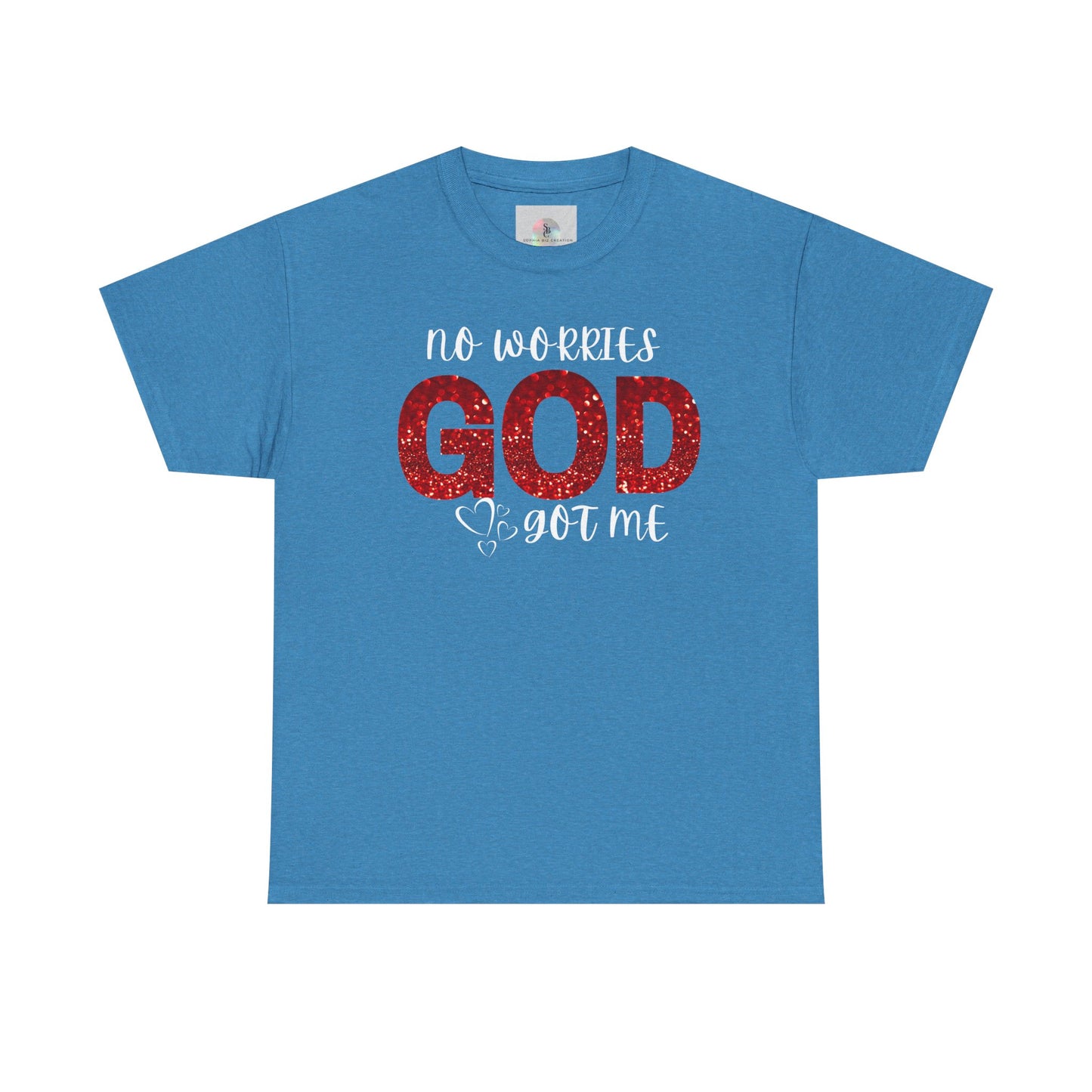 No Worries God Got Me  Red Inspirational Faith Shirt